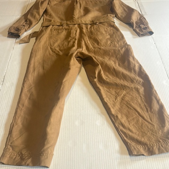 Banana Republic Stylish fatigue khaki Jumpsuit belt & pockets Y2K utility style - Picture 11 of 13